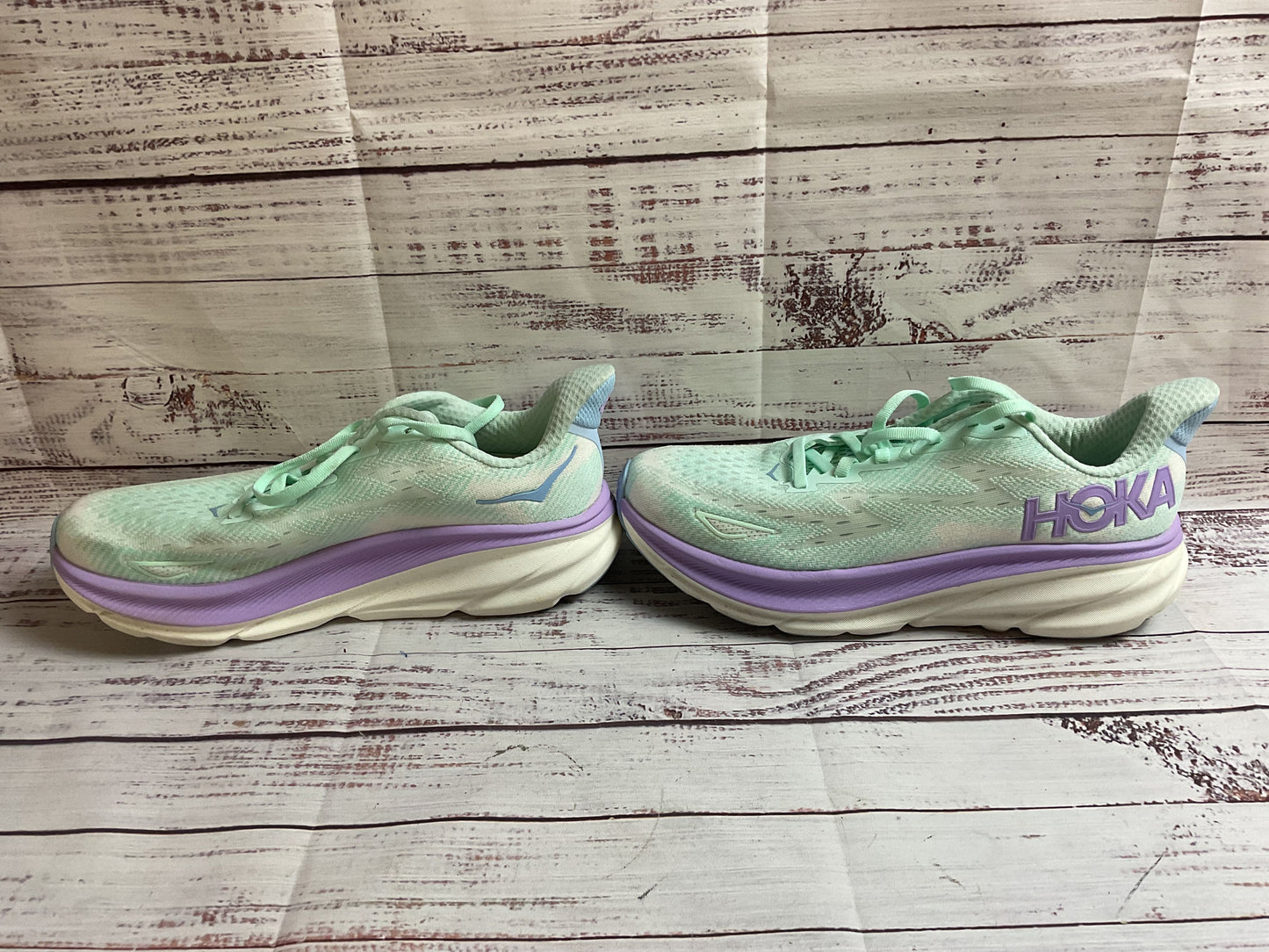 Hoka Clifton 9 Seafoam Sneakers Athletic Shoe Women 8
