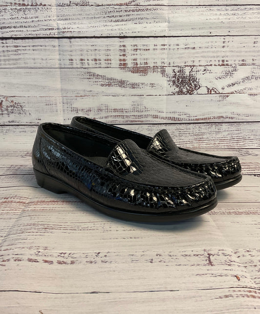 SAS Simplify Black Croc Tripad Everyday Loafer Women's Size 8