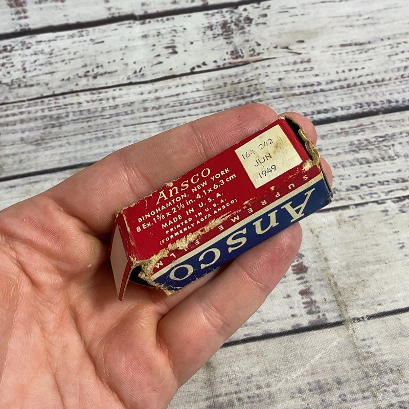 VTG. Ansco Supreme High Speed Panchromatic 35mm Film Exp. June 1949