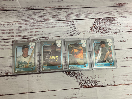 Set of 4 TOPPS 1997 Bowman Chrome Werth,Hotsay, Davis, Pickering Rookie Cards