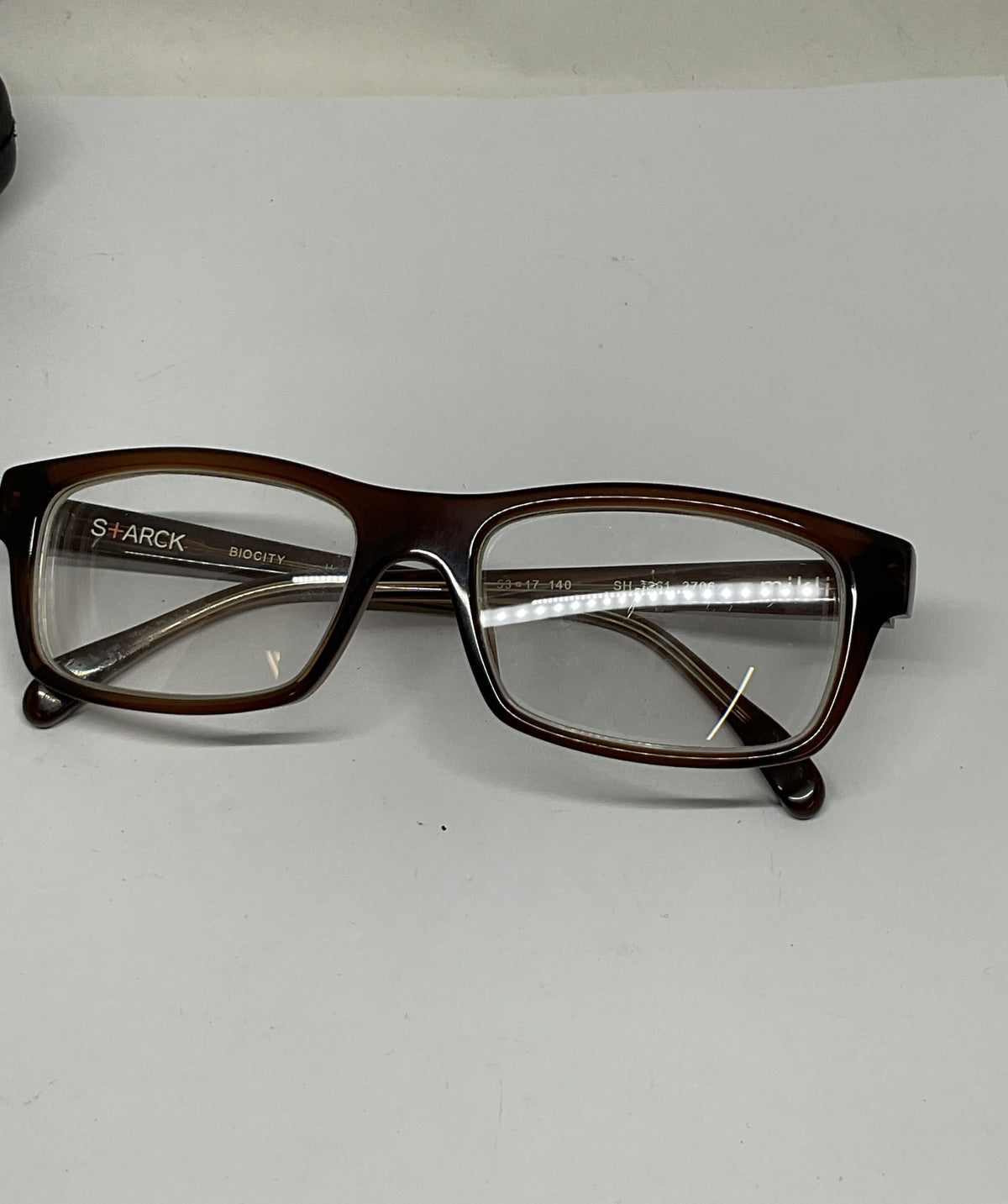 Starck Biocity SH 1261 2706 Brown Eyeglasses - Size 140 Handmade Japan