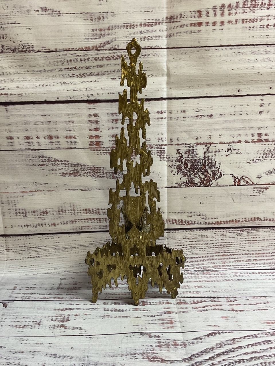Jewish Weinberg Candlestick Brutalist Wall Mounted Menorah