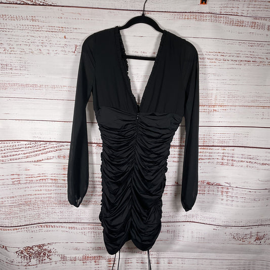 Tiger Mist Magnolia Cocktail Dress Ruched Blouson Sleeve Dress - Size M New