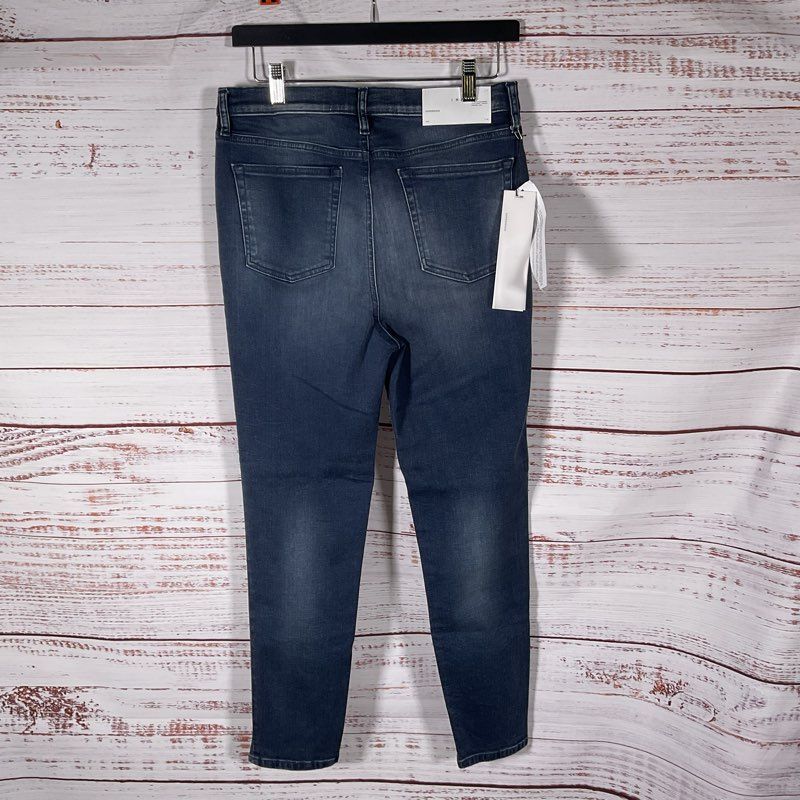 IRO Experience Dark Wash Distressed Ankle Denim WM22THIO Blue Jeans - Size 30