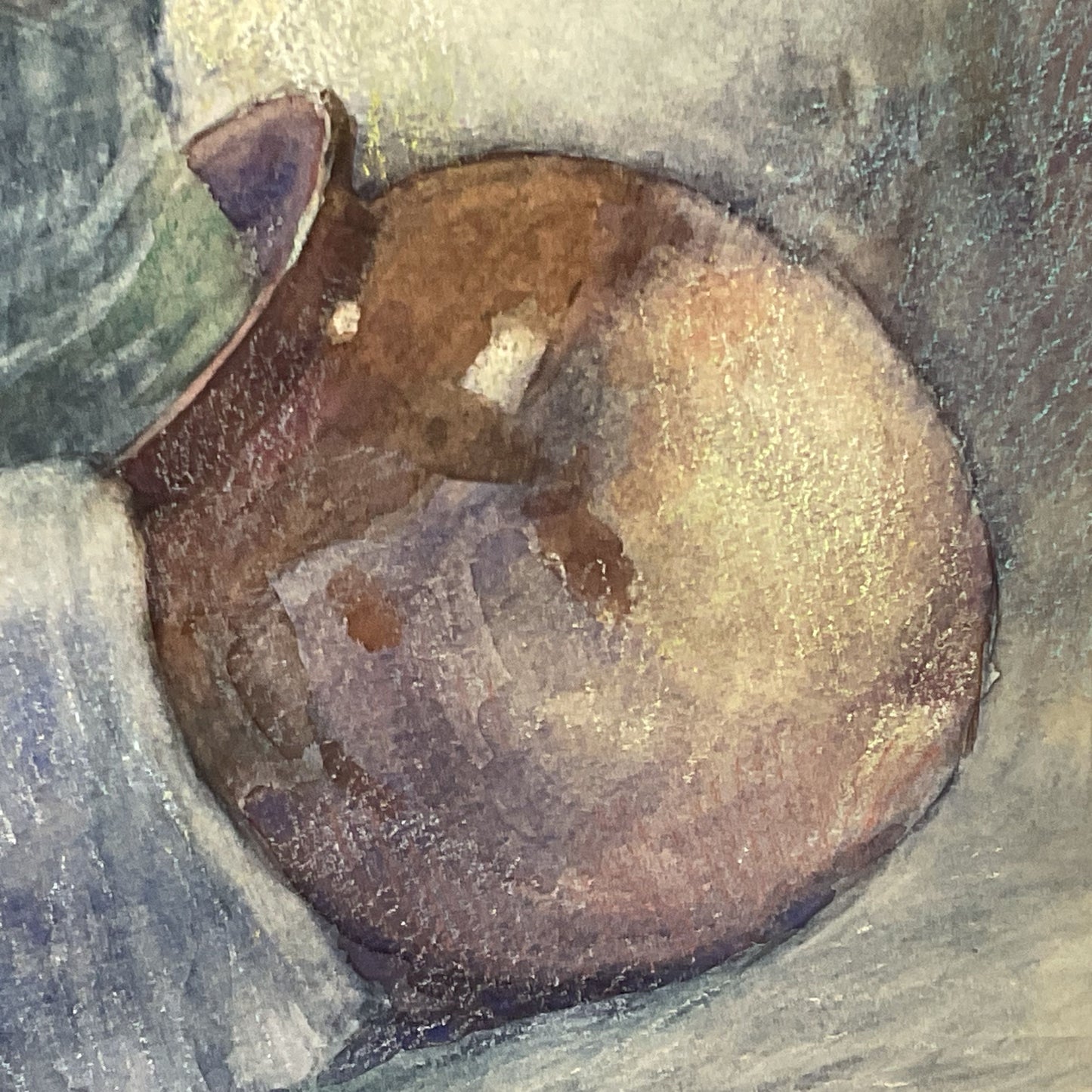 Signed VTG. 1976 Orig. EDGARDO COCHLAN "Girl with Pottery" Watercolor Painting