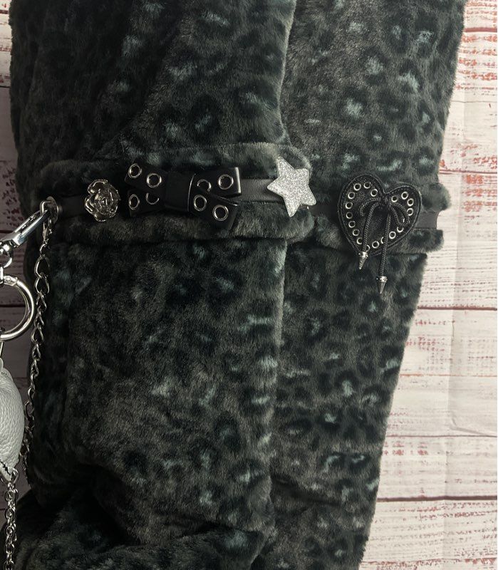 T-Pain x Crocs Classic Unfurgettable Knee High Boot Leopard Gray 10