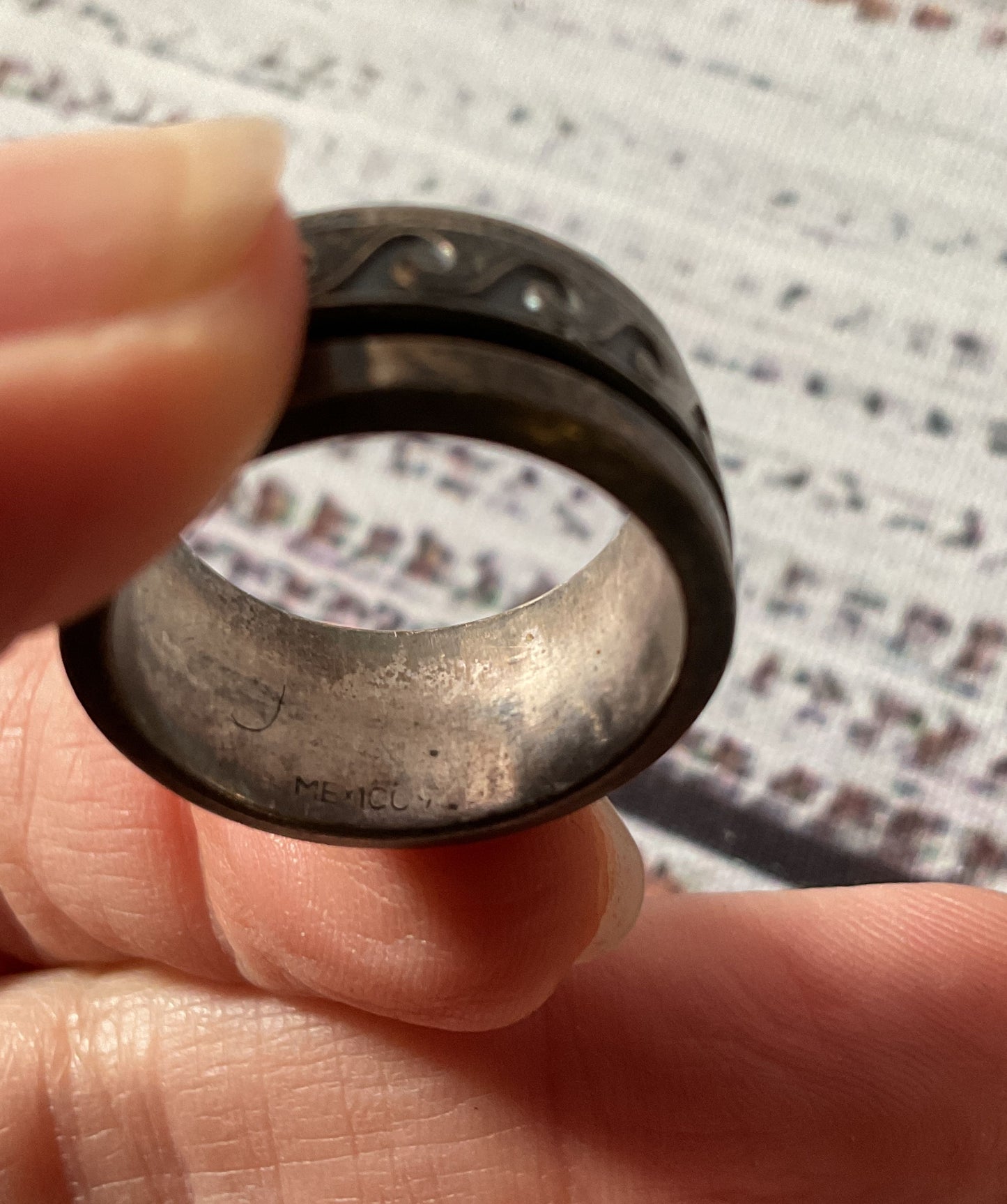 Mexico Sterling Silver Vintage size 7.25 Ring