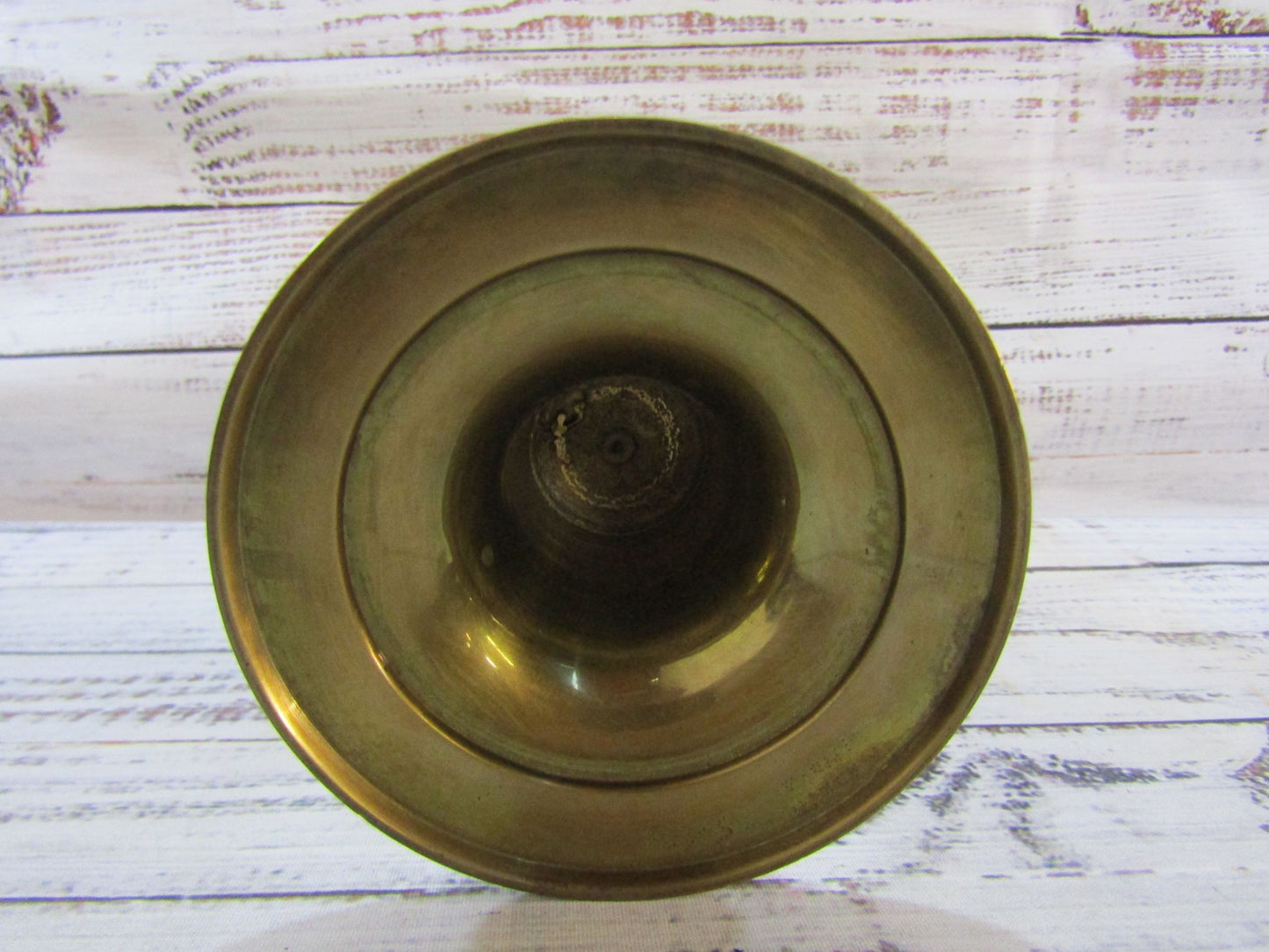 Vintage Handcrafted Ornate Brass Vase Made in India