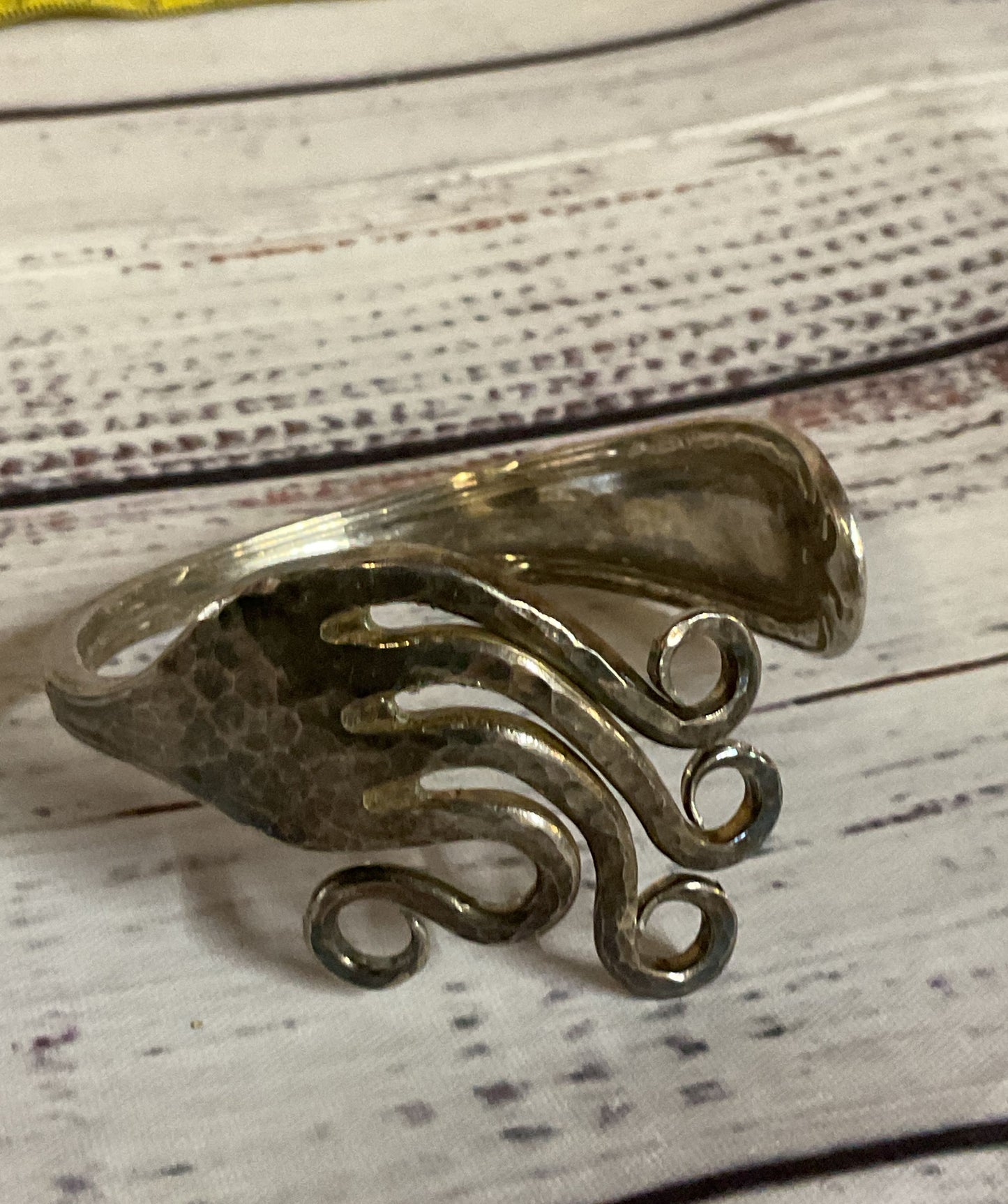 CBS90 Silver Plated Vintage Fork Bracelet