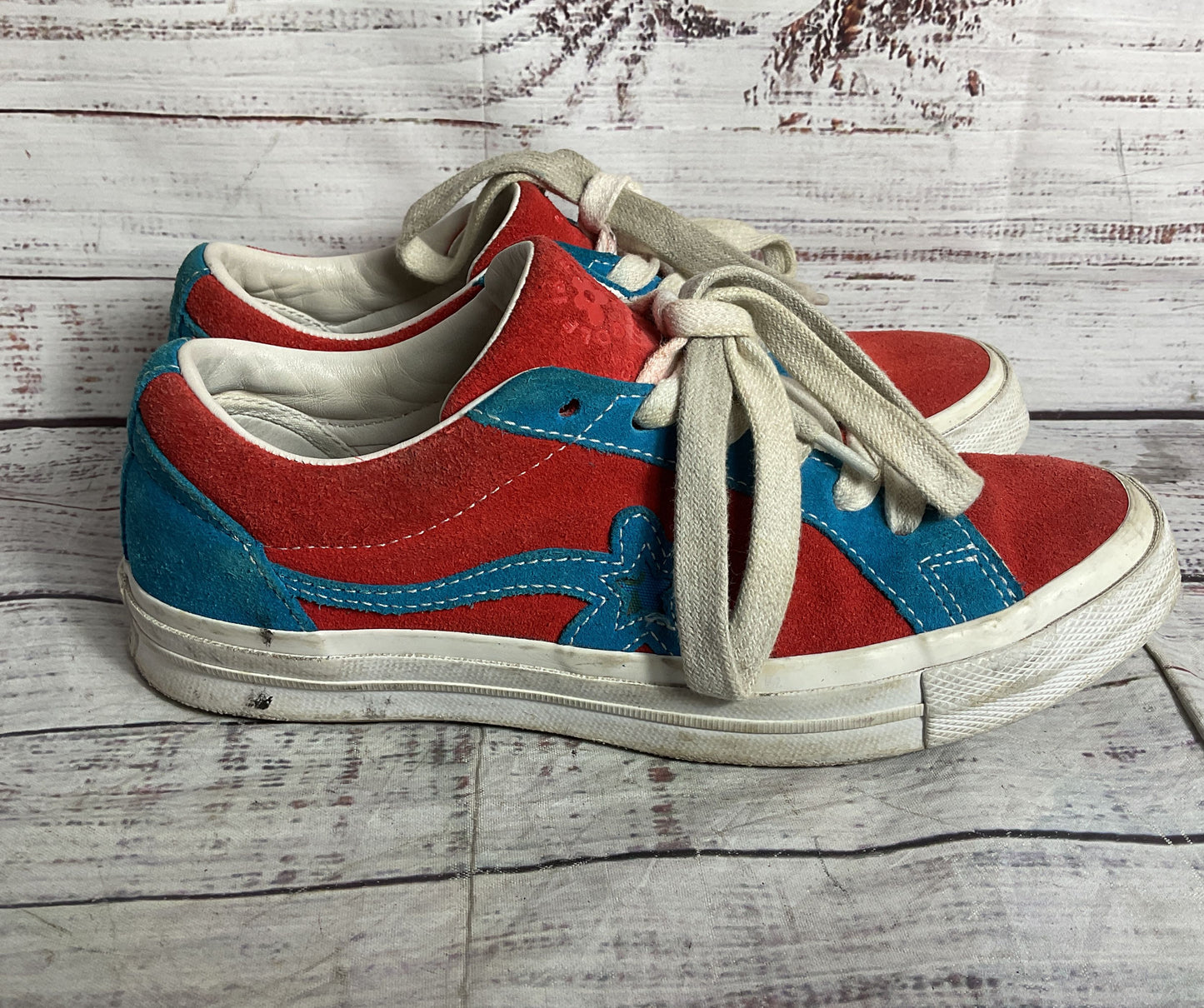 Converse Golf Le Fleur One Star Suede Sneakers Ox Molten Lava Women's 7 Men's 5