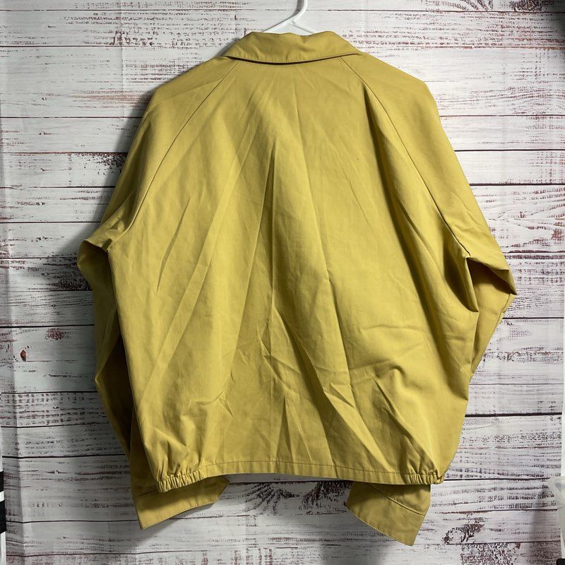 Oakbrook Sportswear Sears Roebuck Beige Full Zip Poplin Windbreaker Size in Desc