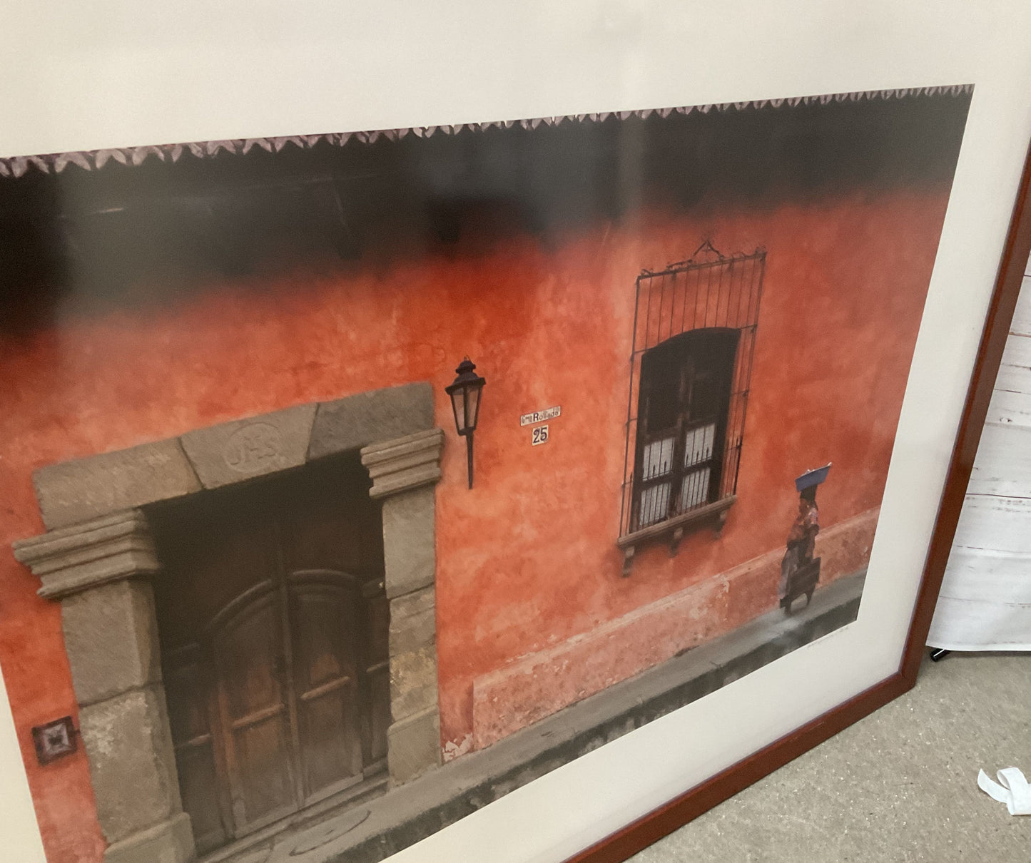 La Casa Rosada, Antigua by Lawrence S Beck Signed Framed Photograph Print