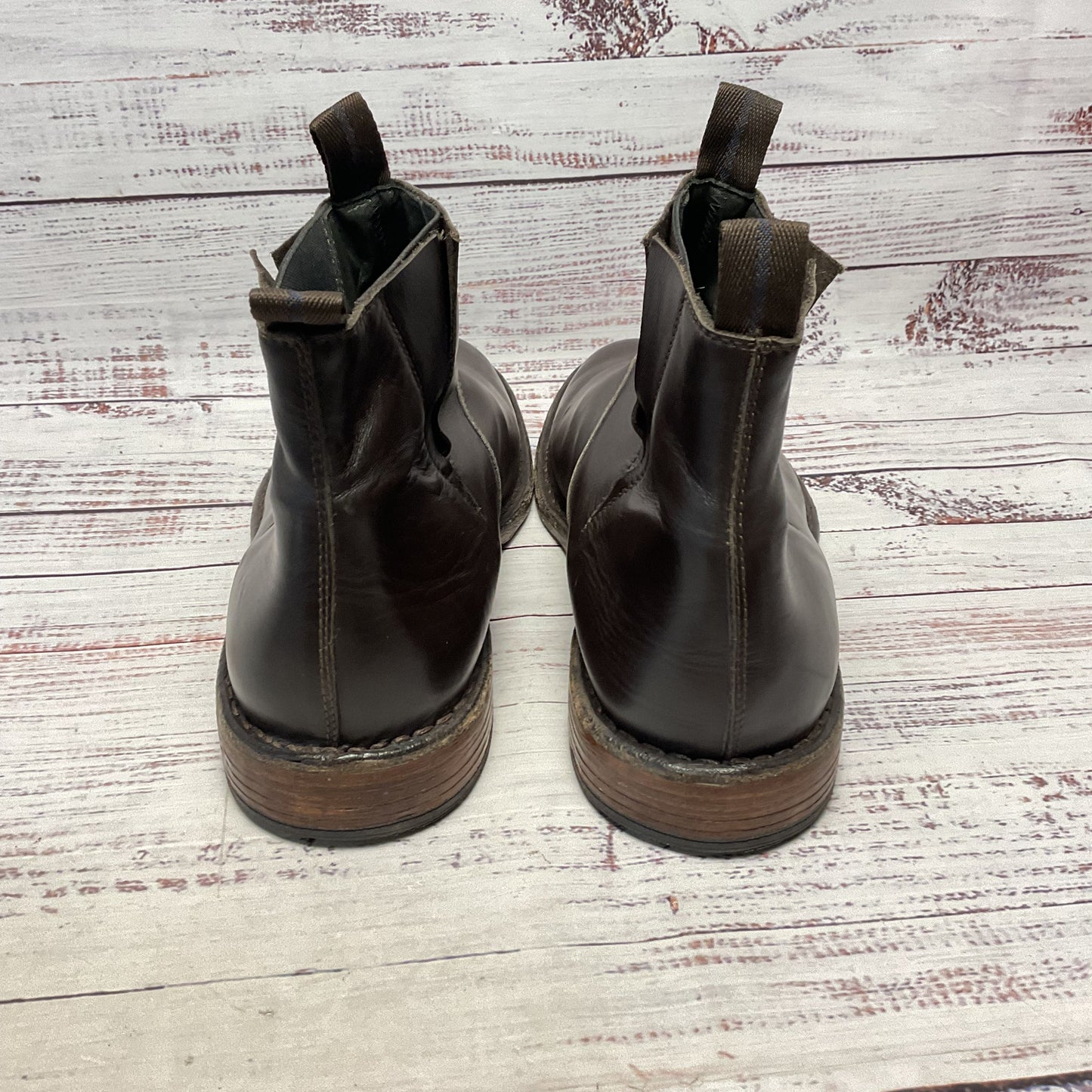Moma Brown Leather Chelsea Ankle Boot Men Size 12