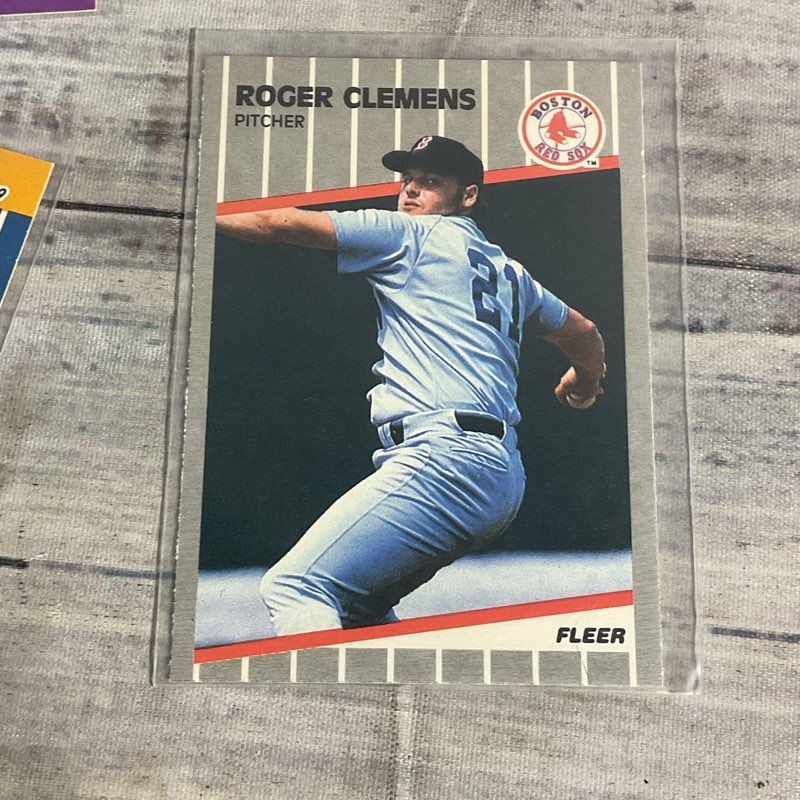 Lot Of 4 Vtg. Roger Clemens Ungraded Baseball Cards Topps Donruss Fleer