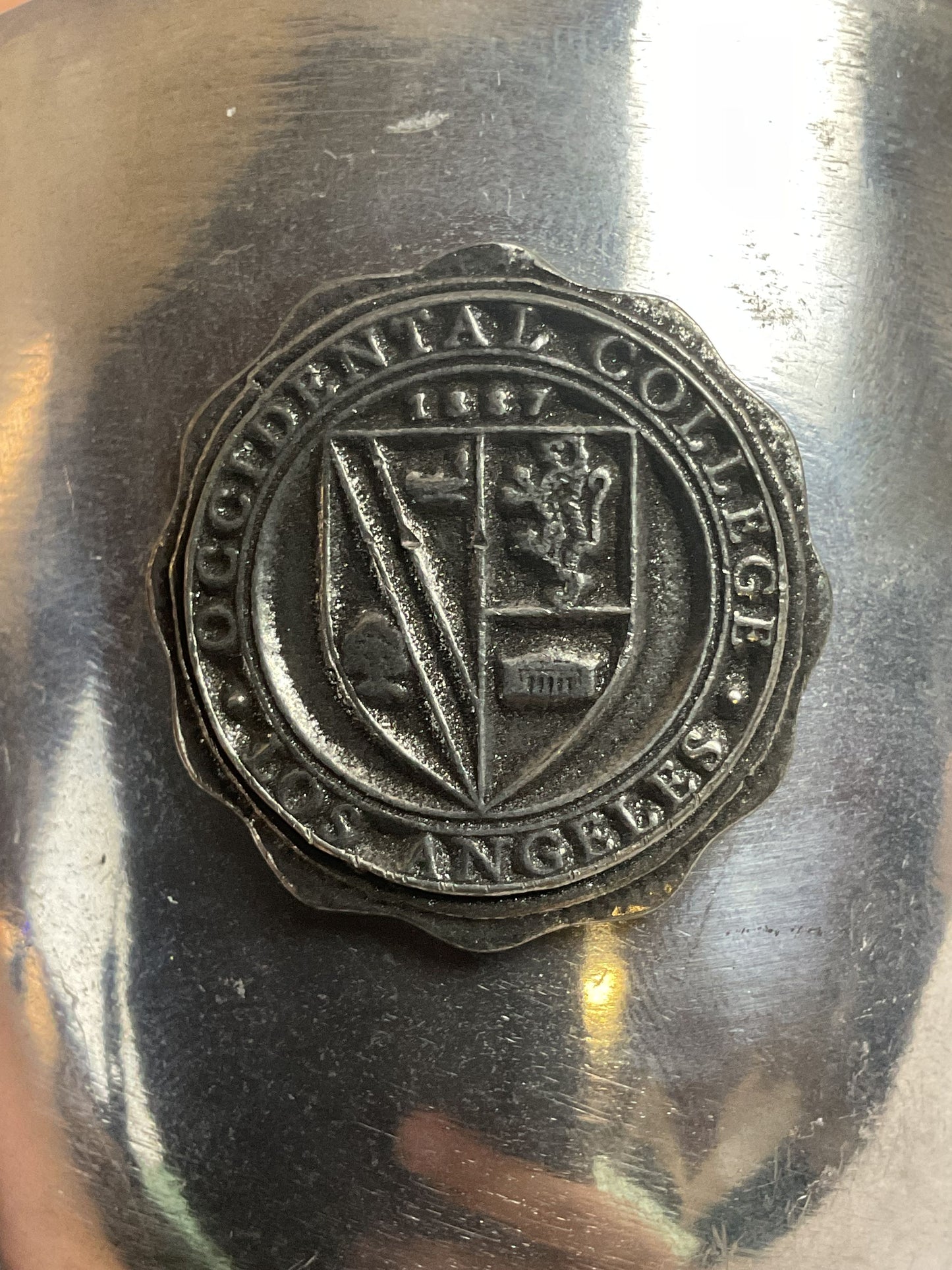Occidental College Los Angeles Pewter Cup