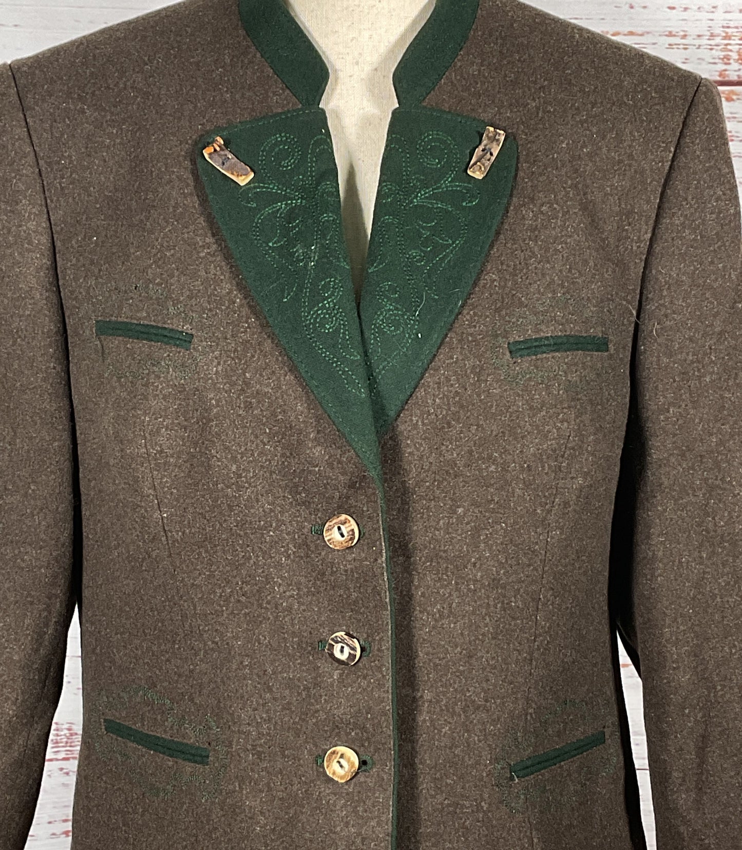 Loden Plankl Women's Vintage Wool Jacket Brown