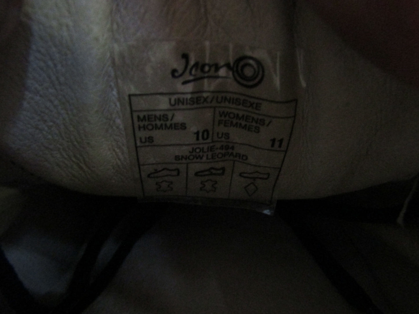 Icon Jolie Women's Multicolor Snow Leopard Print Sneakers Size 11