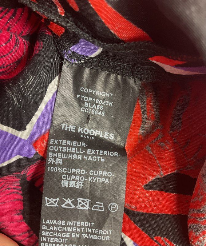 The Kooples The Art of Kissing Wrap Around Top Multicolor 2