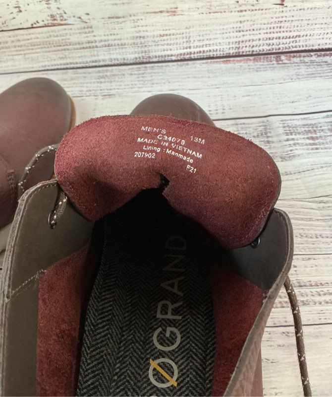 Men's Cole Haan 2.Zerogrand Chukka Boot Burgundy Size 13 EXCELLENT CONDITION!