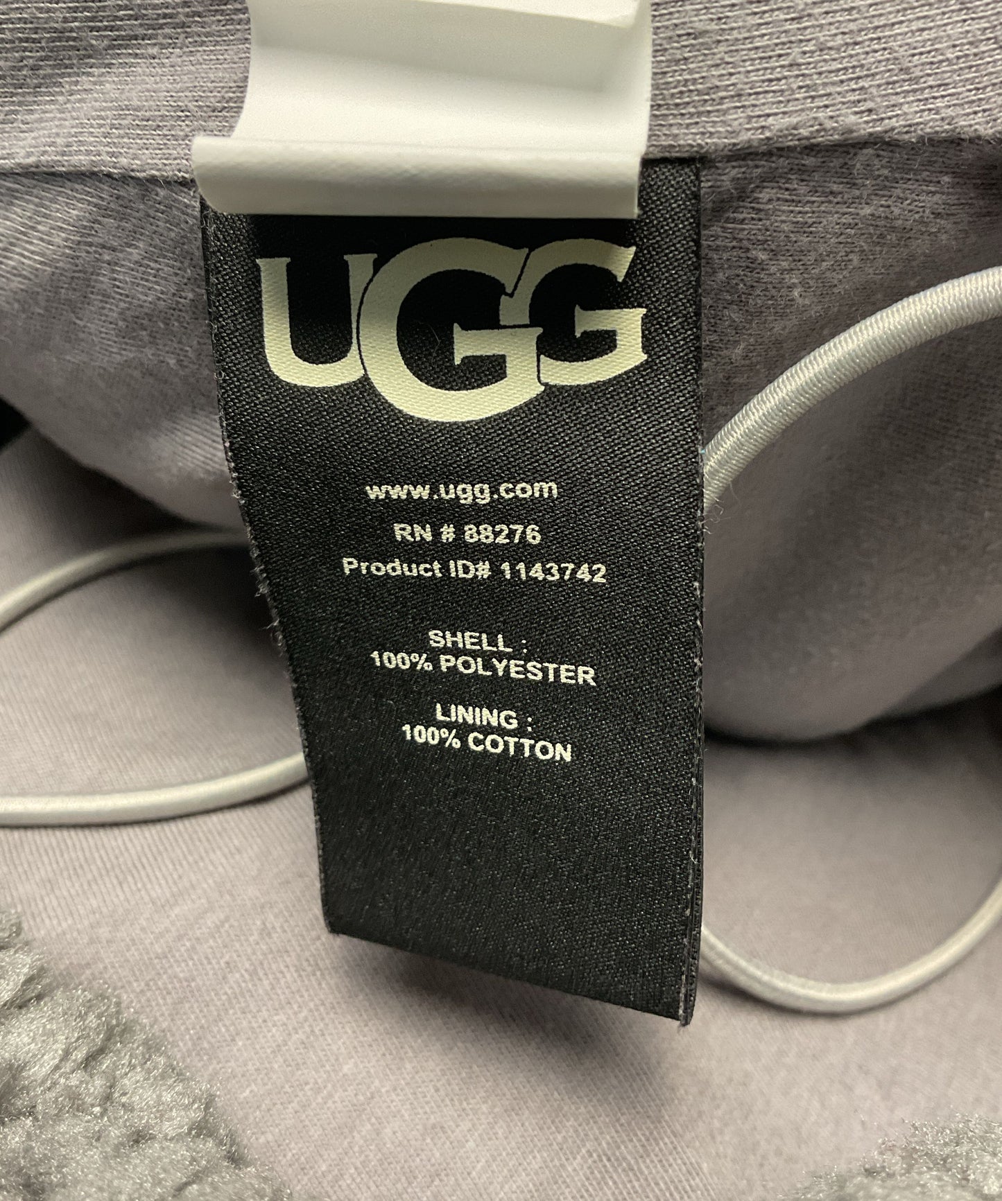 UGG Grey Fluffy Faux ShearlingHoodie Jacket - Size S/M