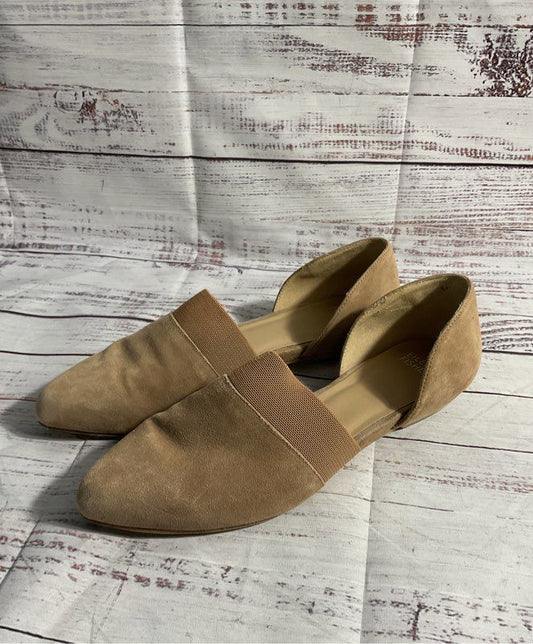 Eileen Fisher Shoes Women's Flute Pointed Toe D'Orsay Flats Brown Suede Size 7.5