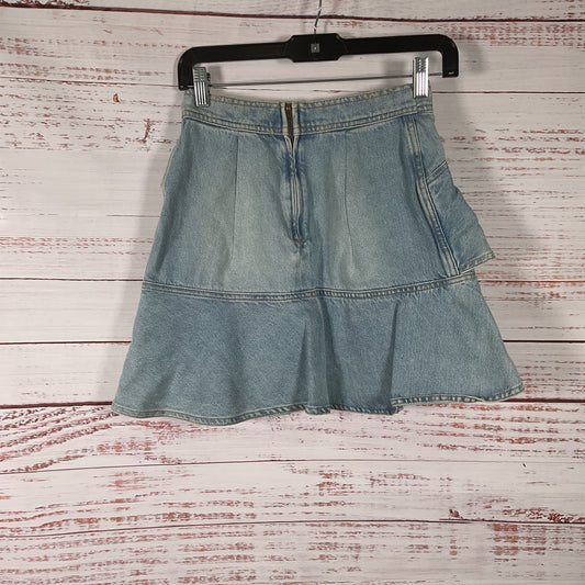 Isabel Marant Etoile Blue Denim 100% Cotton Ruffle Mini Skirt - Size 36
