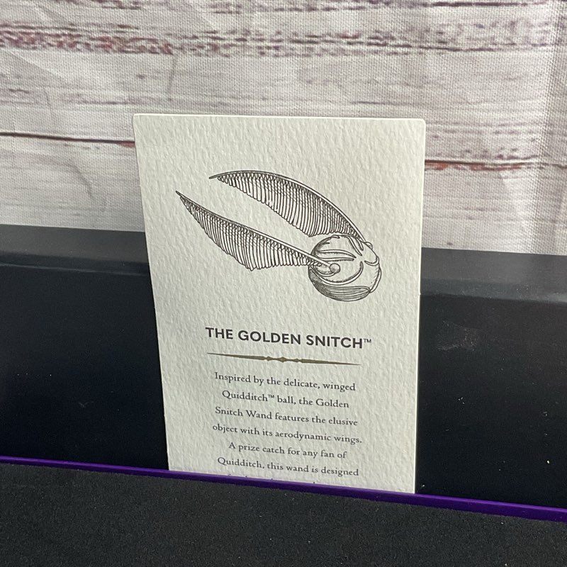 Harry Potter Wizarding World Golden Snitch Wand Hp Design Collection