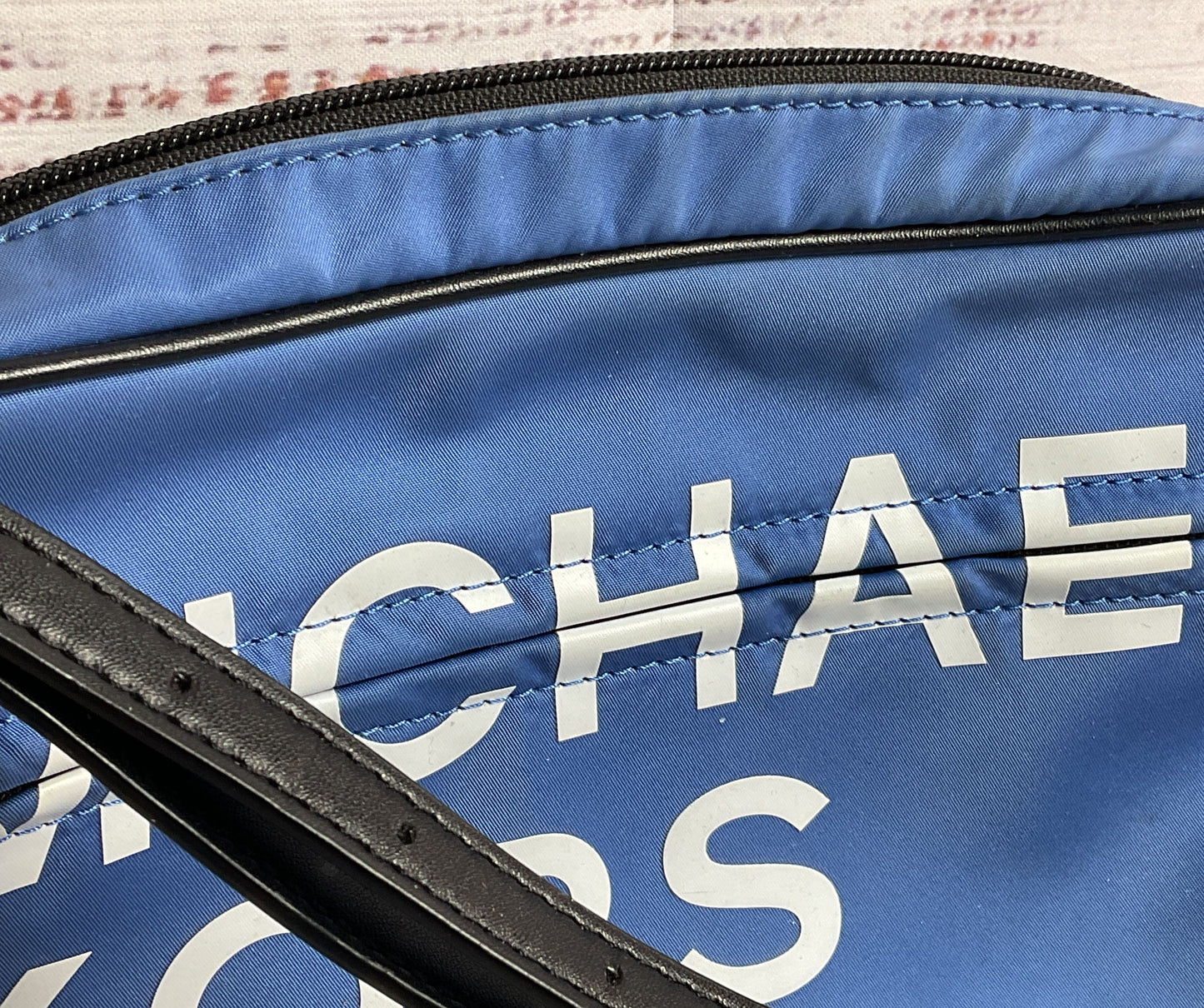 Michael Kors Sport Nylon Logo Crossbody Blue