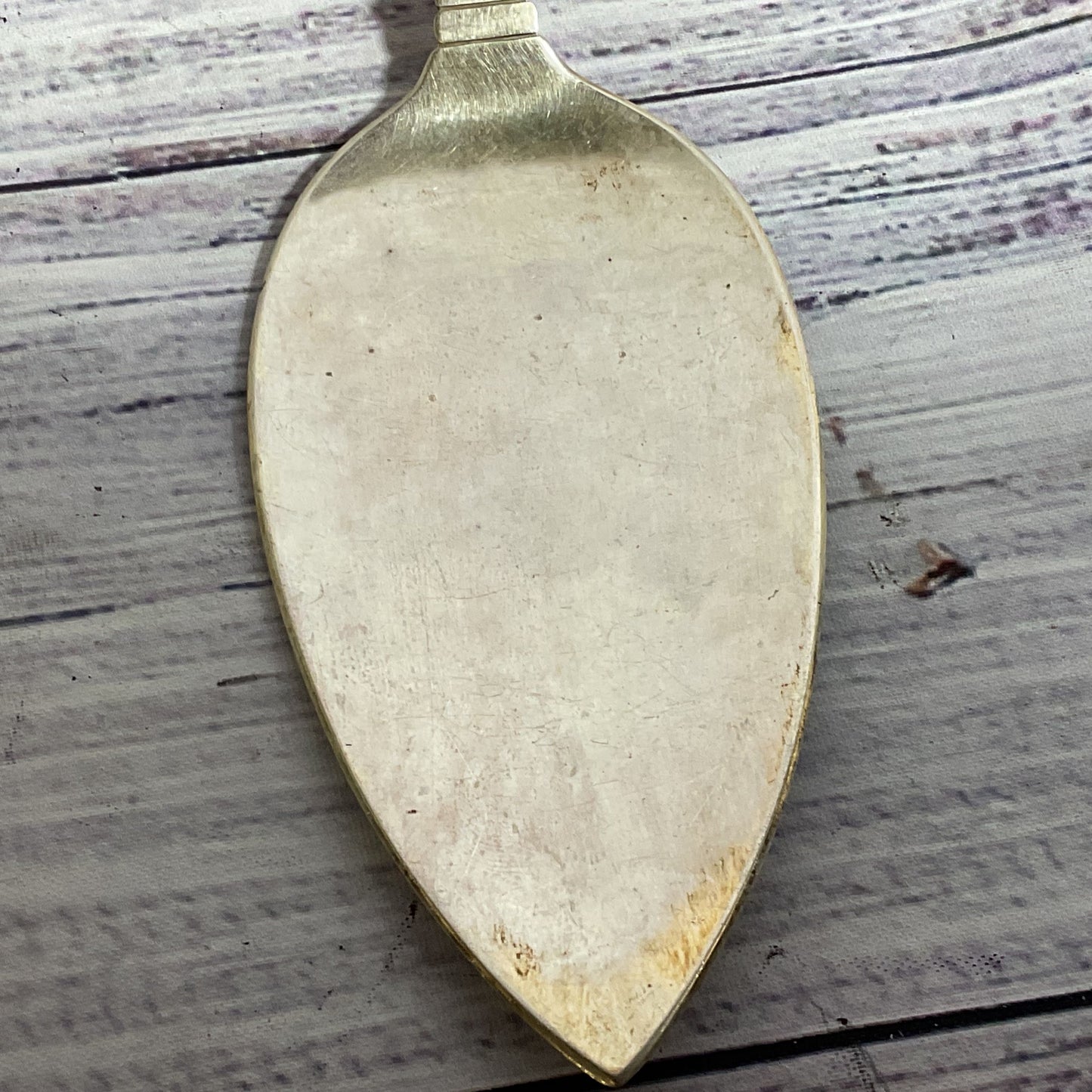VTG. GEORG JENSEN Denmark Sterling Silver #42 Ornamental 7.75" Pie Knife- 66g