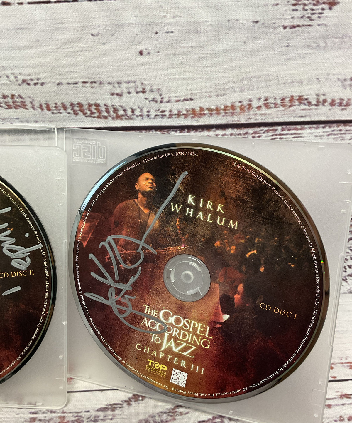 Kirk Whalum The Gospel According To Jazz 2 Signed CDs