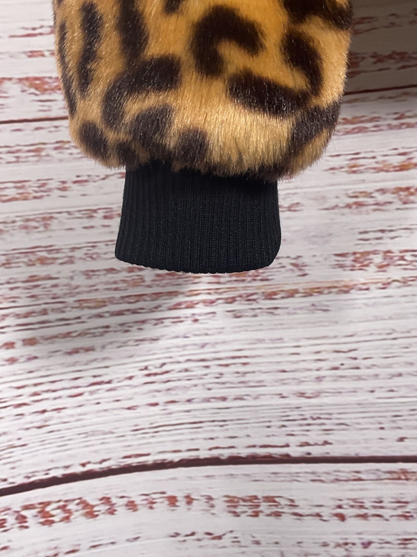 Splendid Soft Leopard Zip Up Jacket - Size Small