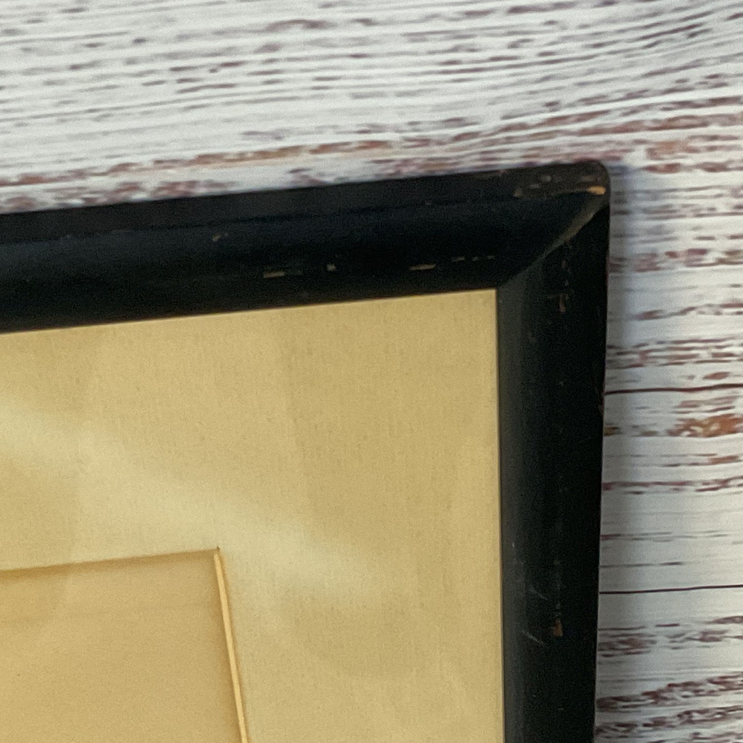 VTG. Pencil Signed Yiddish Pensive Man Abstract Lithograph FRAMED 33.5" X 25.5"