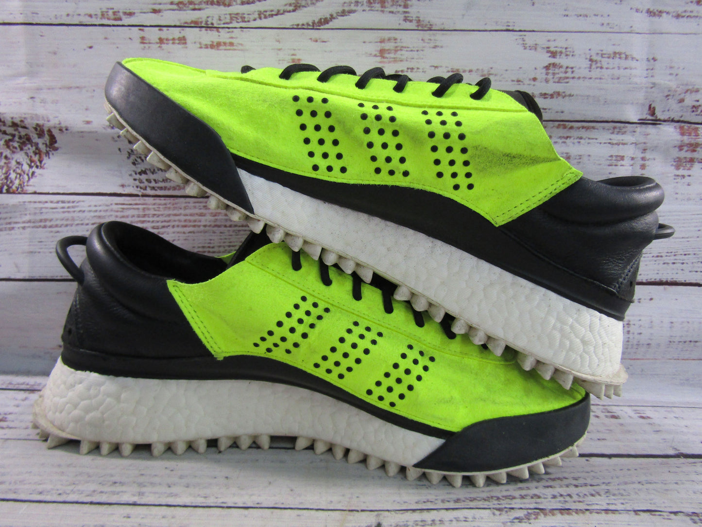 Adidas x Alexander Wang Hike Low Men's Solar Yellow Sneakers Size 10 AC6841