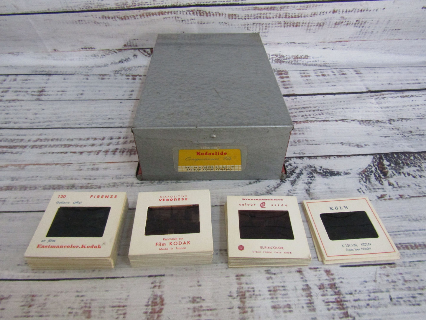 Lot of 32 Slides Diapositive Veronese Eastmancolor.Kodak Woodmansterne Koln