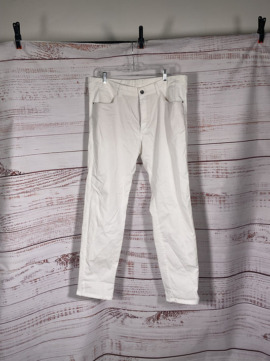 Massimo Dutti White Slim Fit Jeans - Size 36