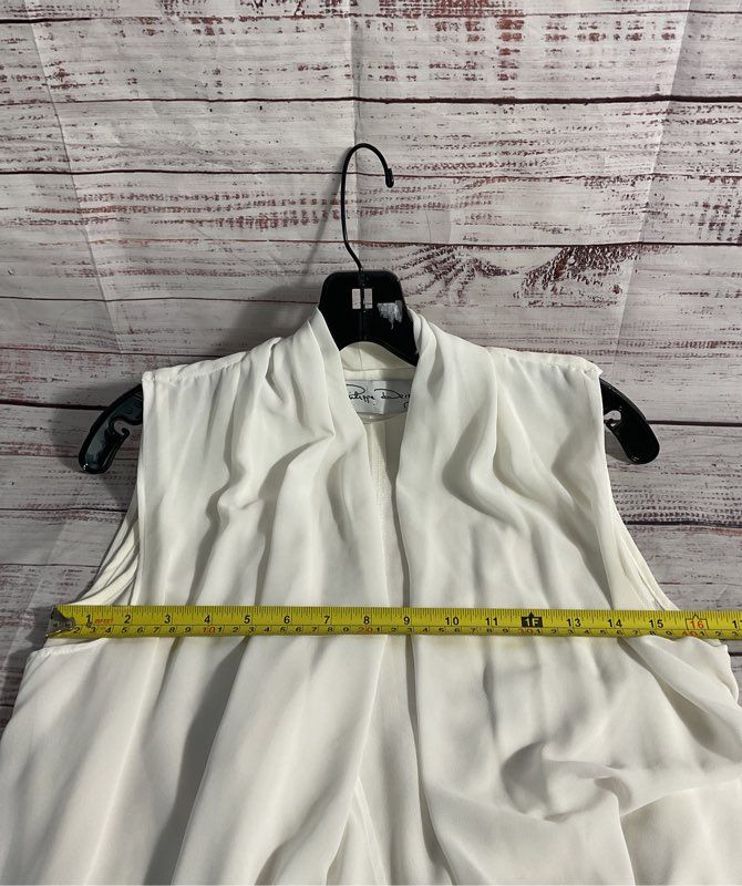 Philippe Derey Women's White Tank Top Size S Sleeveless