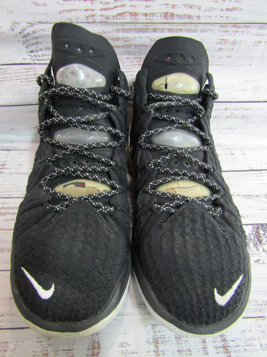 Nike LeBron 18 Bred Men's Black Mid-Top Sneakers Size 10 CQ9283-001