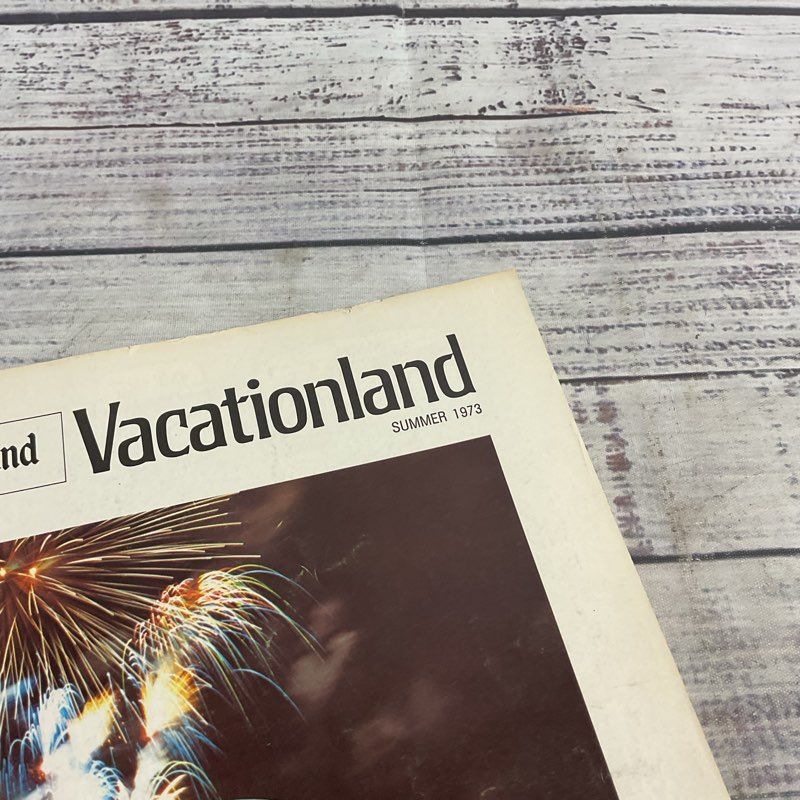 Vintage Disneyland Vacationland Magazine Summer 1973 Disneyana Collectibe