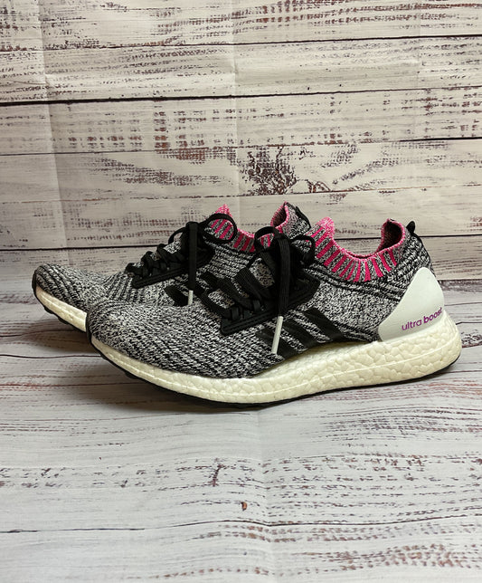 Adidas Ultra Boost X Shock Pink Breast Cancer Ribbon Athletic Shoe Women 7.5