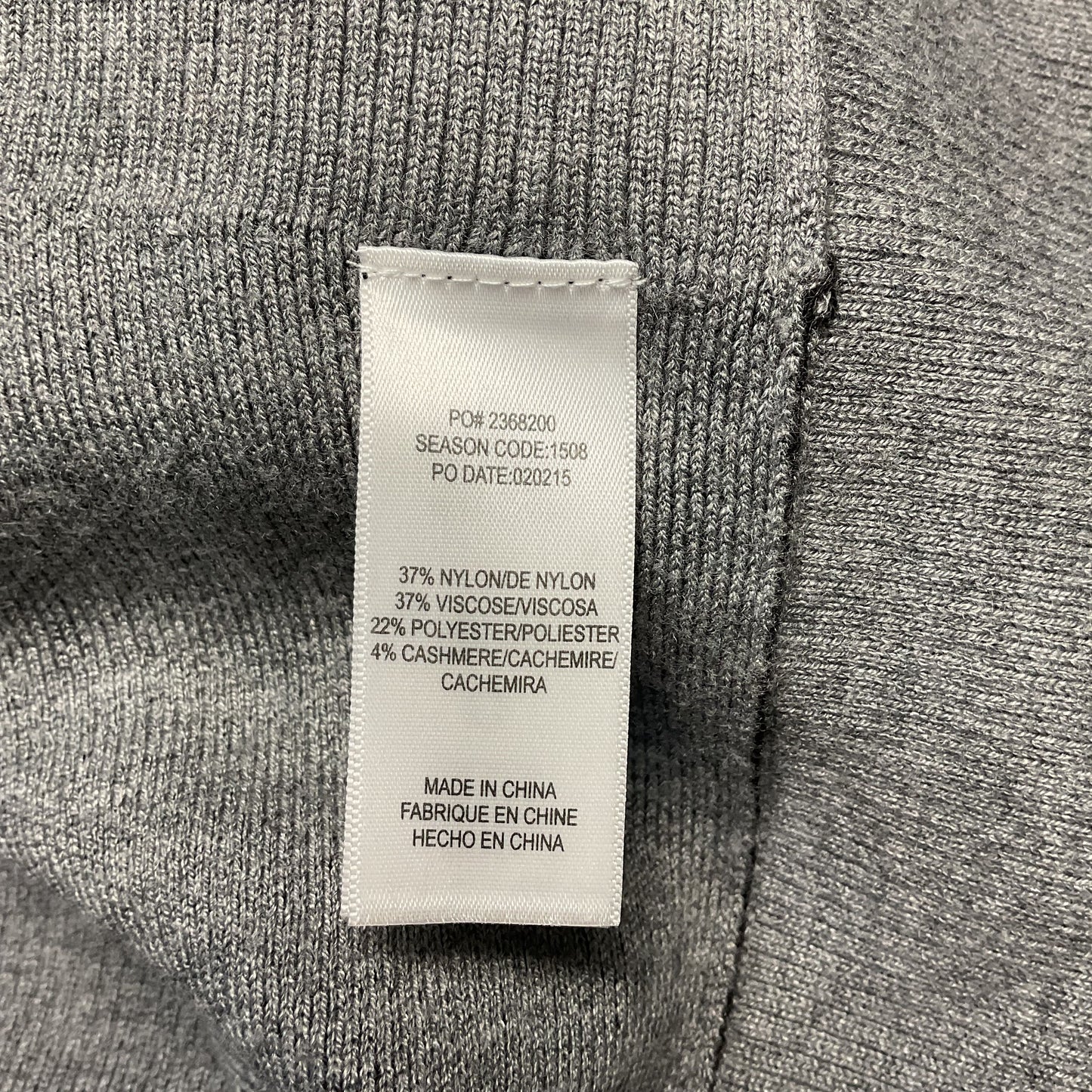 Splendid Black Grey Nylon Viscose Sweater Poncho - Size X-Small