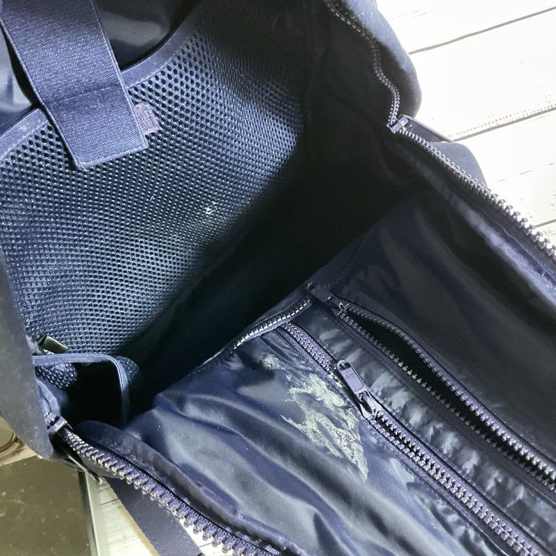 DAGNE DOVER Navy Blue Neoprene Backpack (Defects)