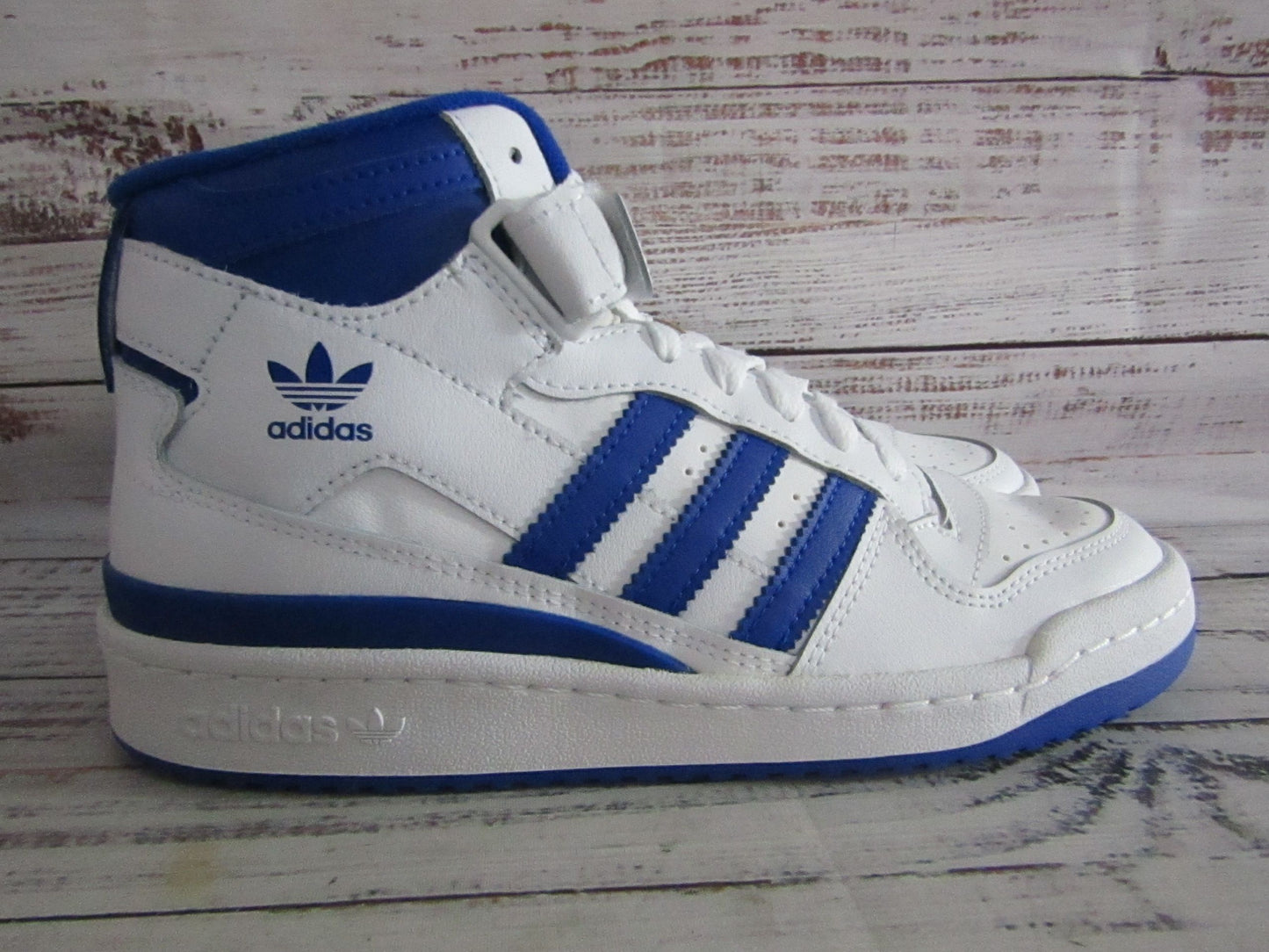 Adidas Forum Mid Men's Royal Blue White Mid Top Sneakers Size 6 FY4976