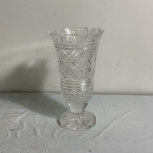Vintage Waterford Crystal 7" Castle Top Georgian Strawberry Vase
