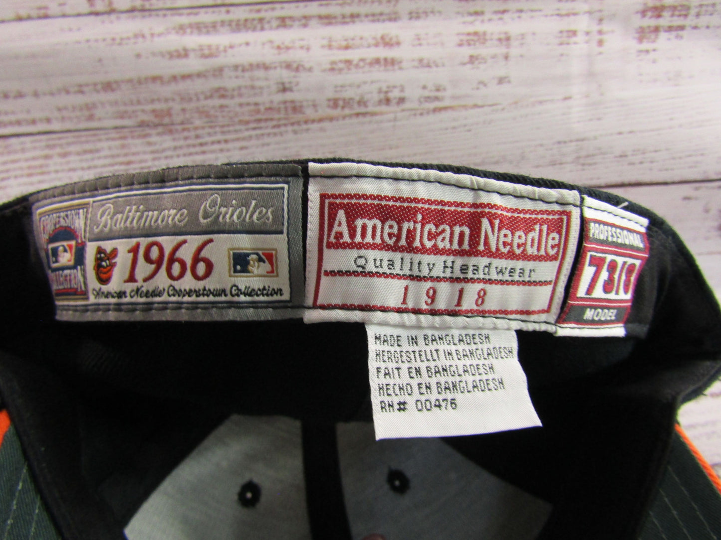 American Needle Cooperstown Collection 1966 Baltimore Orioles Baseball Cap 7 3/8