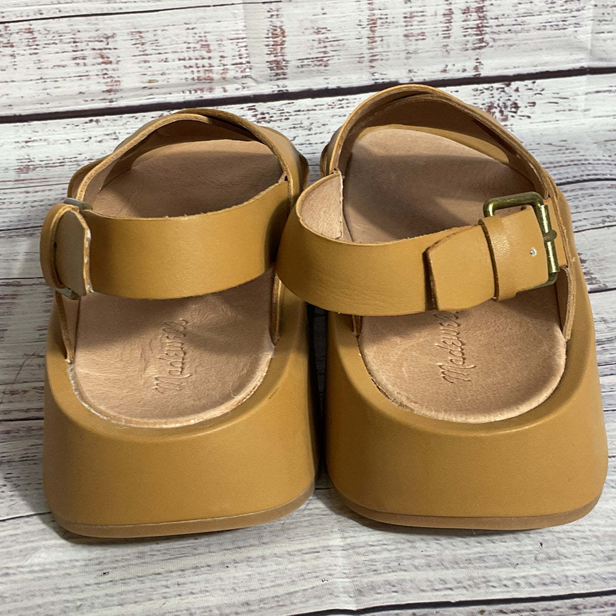 NWOB MADEWELL Women's Criss Cross Slingback Sandals- SZ 8