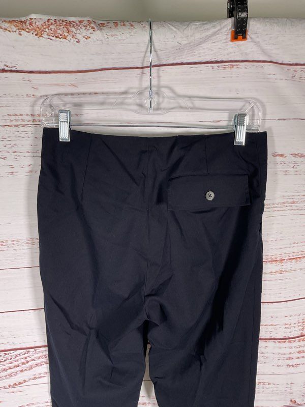 Ralph Lauren RL Women's Navy Blue Pants Size 4 Cotton Blend Black Label