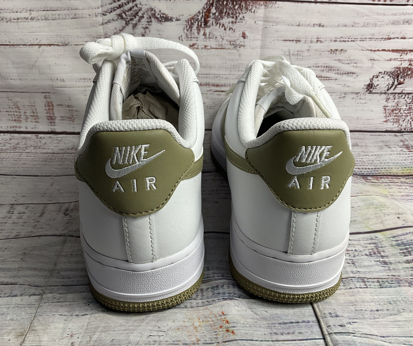 Nike Air Force 1 '07 FJ4146-110 Sneakers White Neutral Olive 10.5