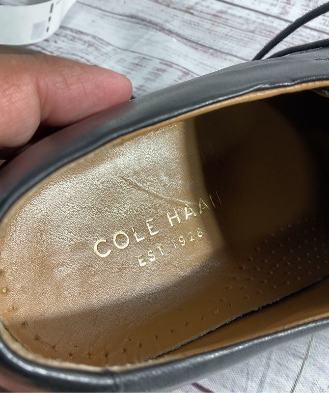 Cole Haan Men's Warren Cap Toe Derby C20155 Size 9W Black