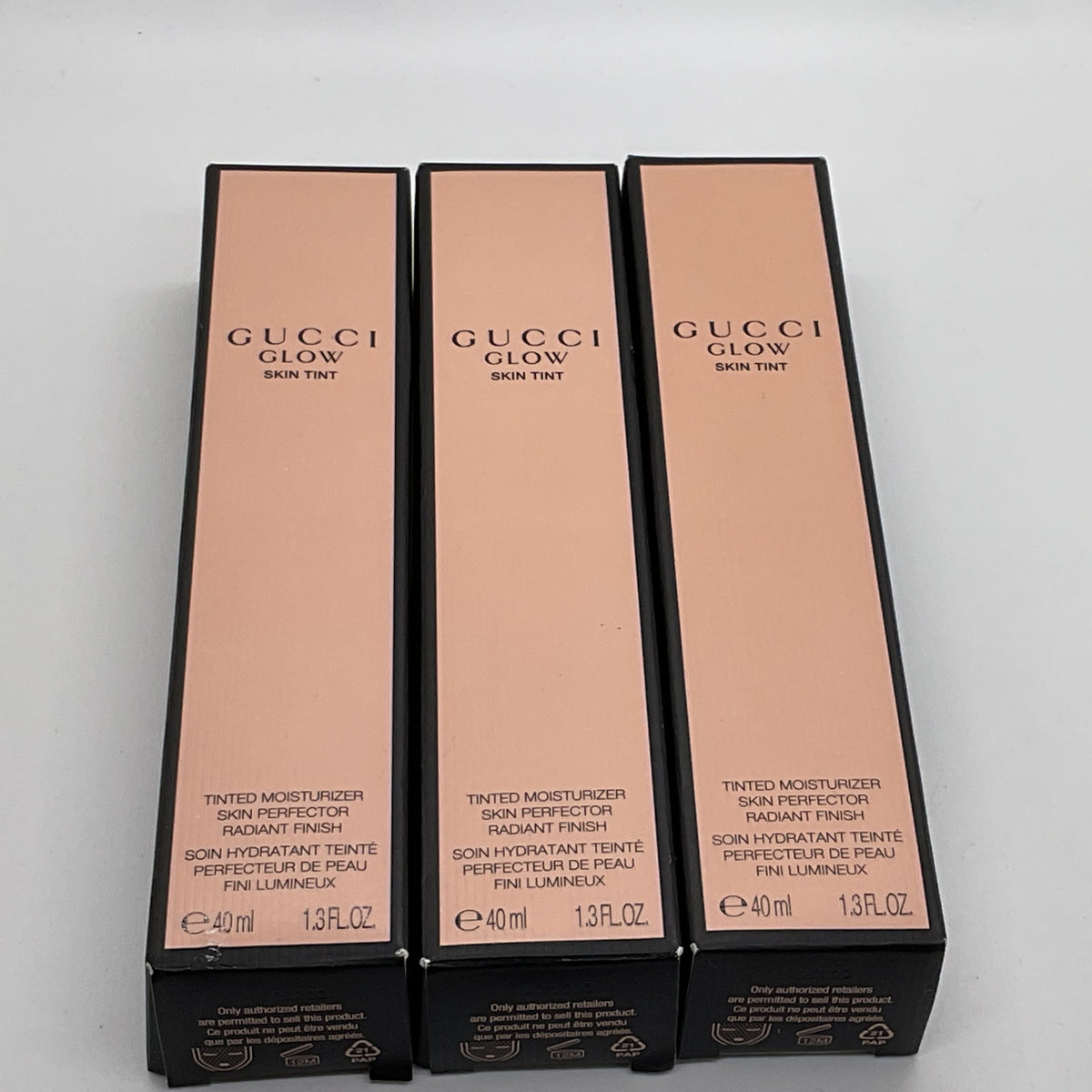 NEW Set of 3 GUCCI Glow Skin Tinted Moisturizer Deep 54 & 59- 1.3fl.oz