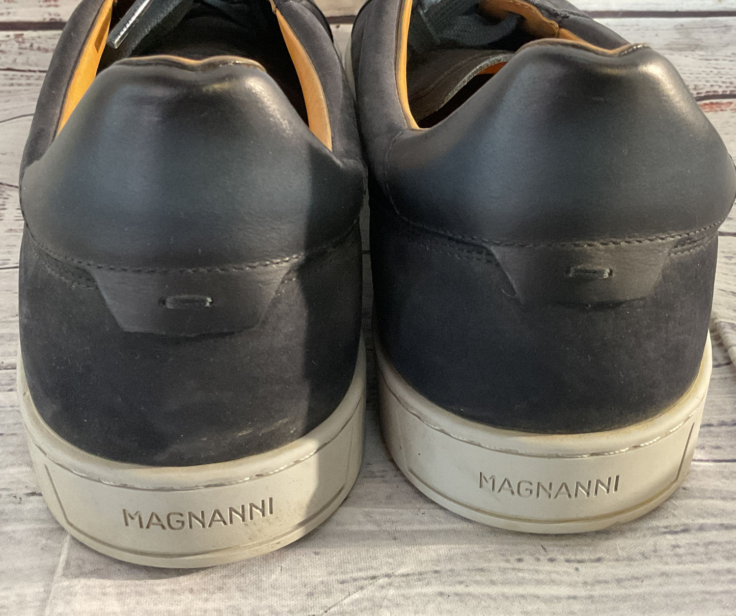 Magnanni Suede Cote Lo Low Top Sneakers Navy Blue 12